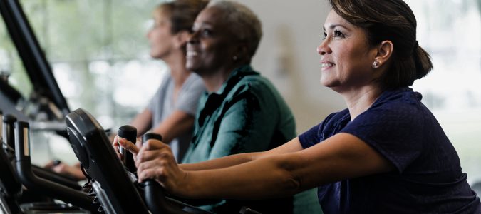 Mujer en el gimnasio