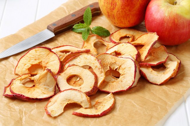 Si te gustan las chips más dulces, entonces piensa en las chips de manzana