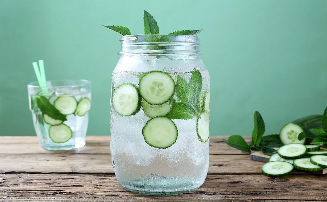 El agua de pepino para tratar la retención de líquidos